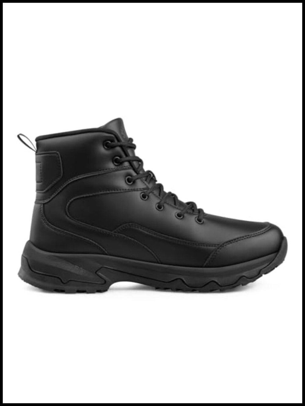 Non Slip Waterproof Work Boots Faux Leather Slip Resistant Kitchen Chef Ankle